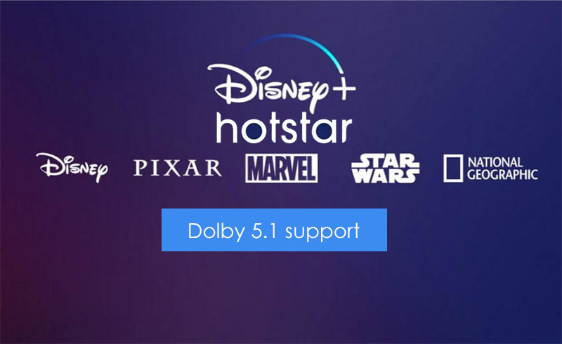 dolby 5.1 disney Plus Hotstar